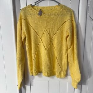 Hand knit Yellow Women’s Sweater